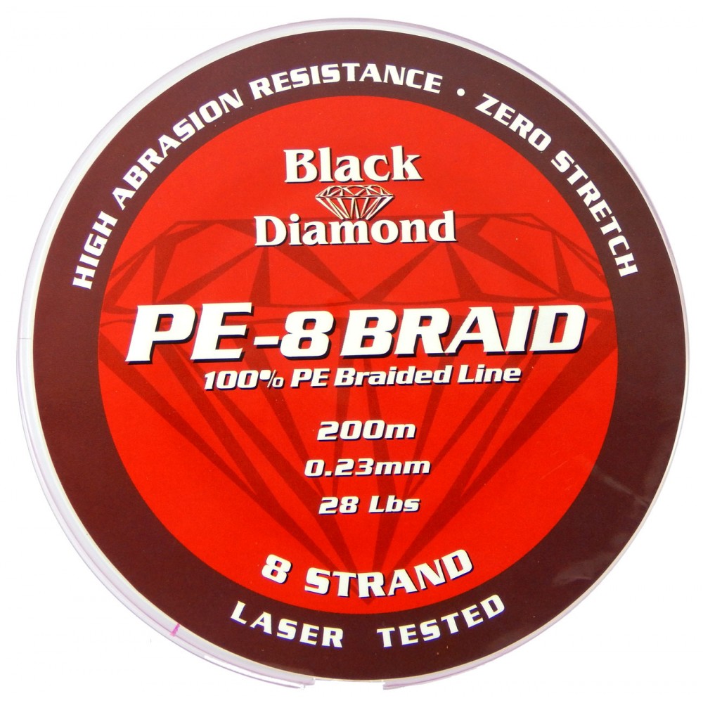 Black Diamond Red 8 Braid 200m 