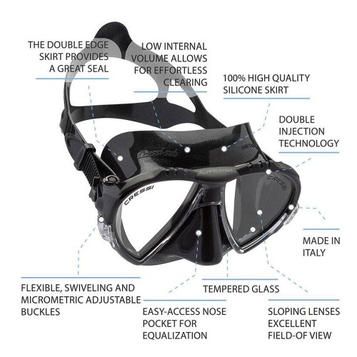 Cressi Matrix Clear Blue