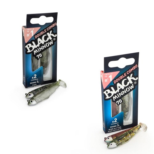 Fiiish Black Minnow No 1 Shore Double Combo 3.0gr (70mm)