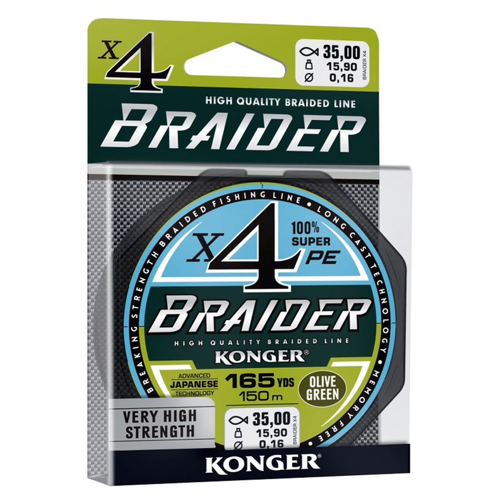 Konger Braider X4 Olive Green 150m