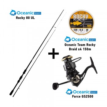 Oceanic Team Combo LRF Rocky 80UL + Force 2500